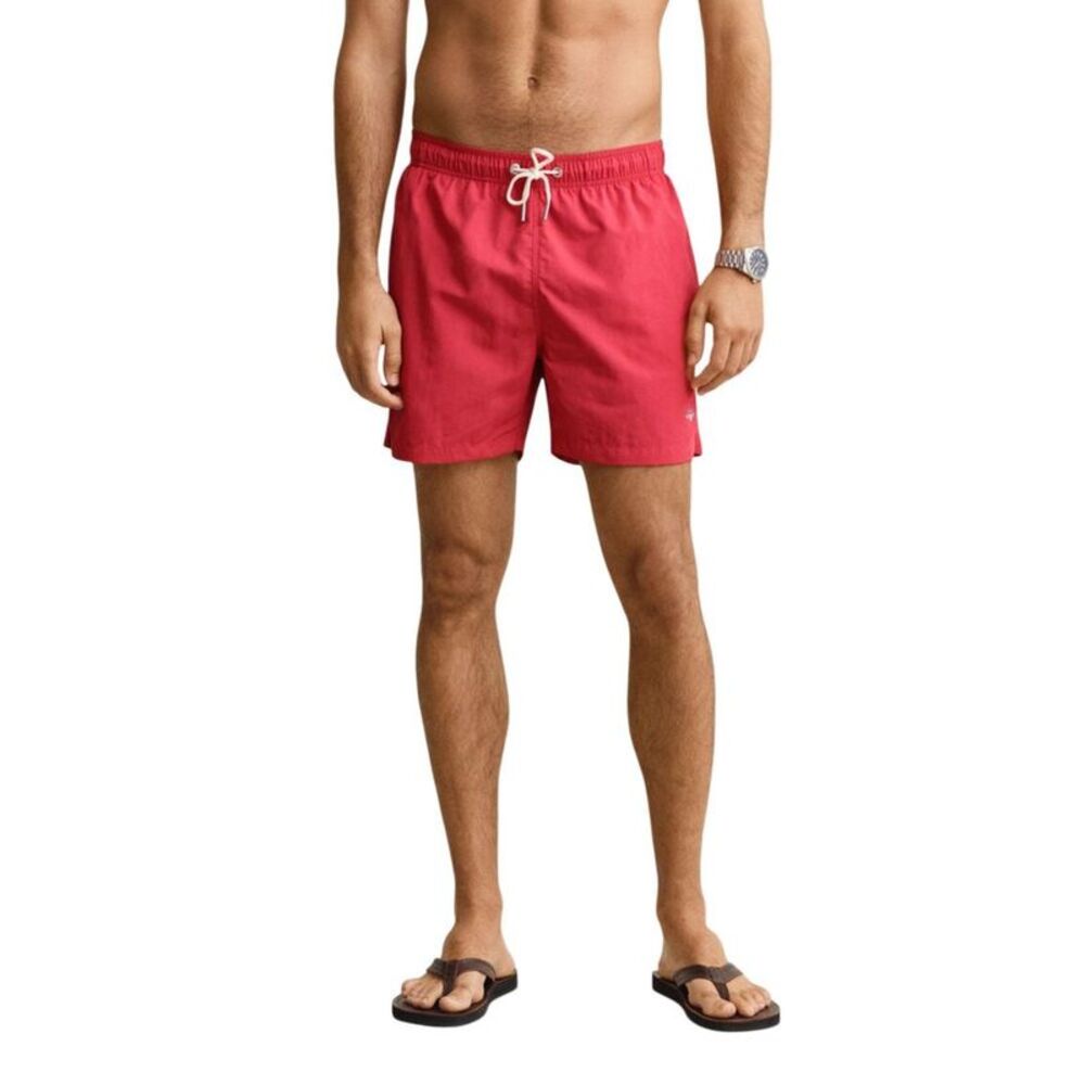 Gant Red Recycled Polyamide Swim Men's Shorts